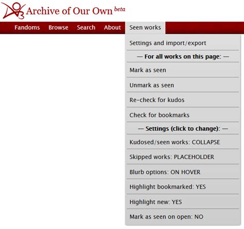 Main Content Archive of Our Own beta. . Search ao3 history